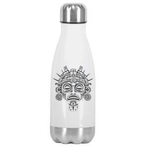 Aztec Warrior Mask Stainless Steel Insulated Water Bottle