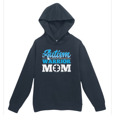 Autism Warrior Mom Autism Awareness Month Gift Urban Pullover Hoodie