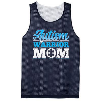 Autism Warrior Mom Autism Awareness Month Gift Mesh Reversible Basketball Jersey Tank