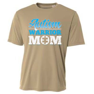 Autism Warrior Mom Autism Awareness Month Gift Cooling Performance Crew T-Shirt