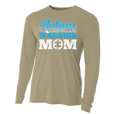 Autism Warrior Mom Autism Awareness Month Gift Cooling Performance Long Sleeve Crew