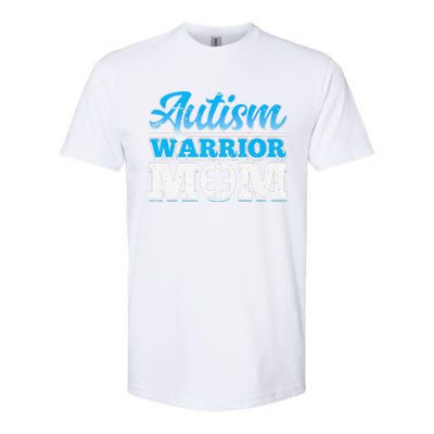 Autism Warrior Mom Autism Awareness Month Gift Softstyle CVC T-Shirt