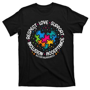 Autism Women Men Respect Love Support Autism Awareness T-Shirt