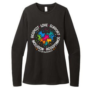 Autism Women Men Respect Love Support Autism Awareness Womens CVC Long Sleeve Shirt