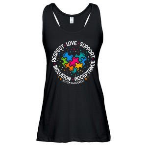 Autism Women Men Respect Love Support Autism Awareness Ladies Essential Flowy Tank