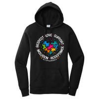 Autism Women Men Respect Love Support Autism Awareness Women's Pullover Hoodie