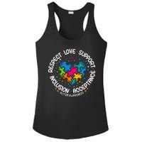 Autism Women Men Respect Love Support Autism Awareness Ladies PosiCharge Competitor Racerback Tank