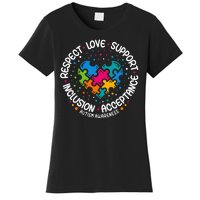 Autism Women Men Respect Love Support Autism Awareness Women's T-Shirt