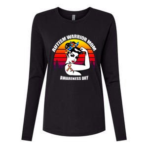 Autism Warrior Mom Unbreakable Gift Autism Awareness Tee Cool Gift Womens Cotton Relaxed Long Sleeve T-Shirt