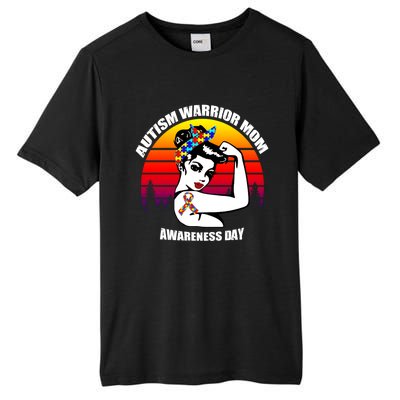 Autism Warrior Mom Unbreakable Gift Autism Awareness Tee Cool Gift Tall Fusion ChromaSoft Performance T-Shirt