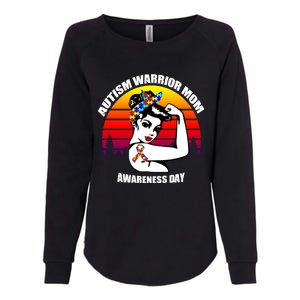 Autism Warrior Mom Unbreakable Gift Autism Awareness Tee Cool Gift Womens California Wash Sweatshirt