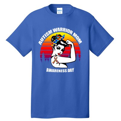 Autism Warrior Mom Unbreakable Gift Autism Awareness Tee Cool Gift Tall T-Shirt