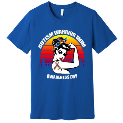 Autism Warrior Mom Unbreakable Gift Autism Awareness Tee Cool Gift Premium T-Shirt