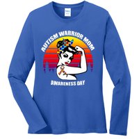 Autism Warrior Mom Unbreakable Gift Autism Awareness Tee Cool Gift Ladies Long Sleeve Shirt