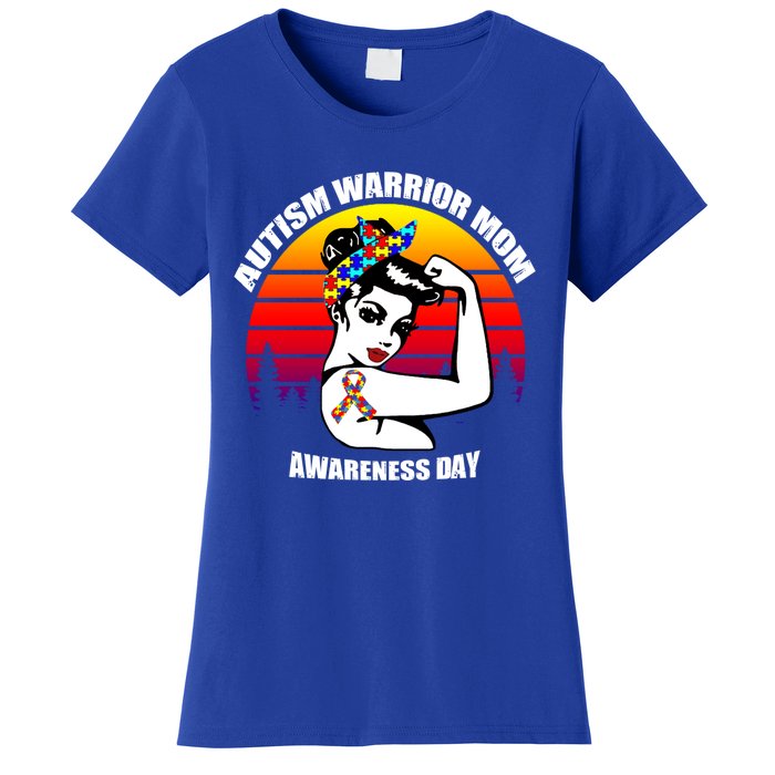 Autism Warrior Mom Unbreakable Gift Autism Awareness Tee Cool Gift Women's T-Shirt