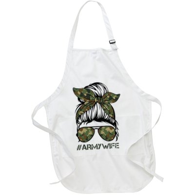 Army Wife Messy Bun Veteran Camouflage Bandana Sunglasses Apron