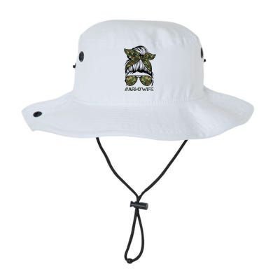 Army Wife Messy Bun Veteran Camouflage Bandana Sunglasses Bucket Hat