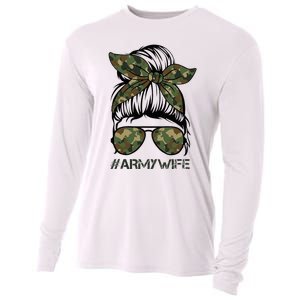 Army Wife Messy Bun Veteran Camouflage Bandana Sunglasses Cooling Performance Long Sleeve Crew