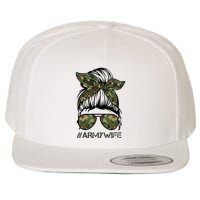 Army Wife Messy Bun Veteran Camouflage Bandana Sunglasses Wool Snapback Cap