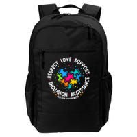 Autism Women Men Respect Love Support Autism Awareness Daily Commute Backpack