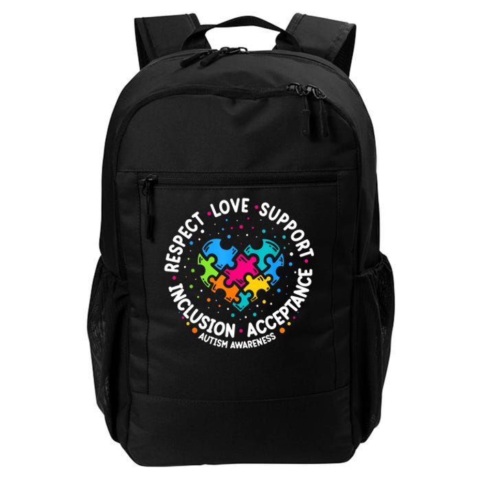 Autism Women Men Respect Love Support Autism Awareness Daily Commute Backpack