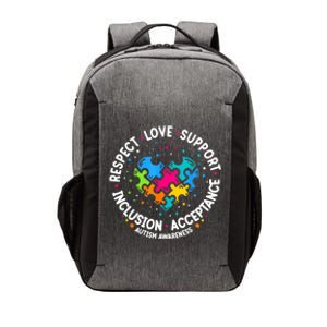 Autism Women Men Respect Love Support Autism Awareness Vector Backpack