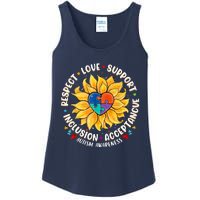 Autism Women Men Respect Love Support Autism Awareness Ladies Essential Tank