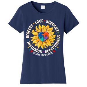 Autism Women Men Respect Love Support Autism Awareness Women's T-Shirt