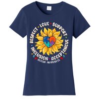 Autism Women Men Respect Love Support Autism Awareness Women's T-Shirt