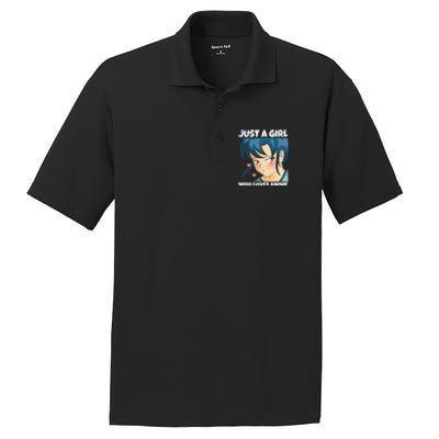 Anime Weeb Merch Forn Girls Just A Girl Who Loves Anime PosiCharge RacerMesh Polo