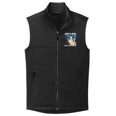 Anime Weeb Merch Forn Girls Just A Girl Who Loves Anime Collective Smooth Fleece Vest