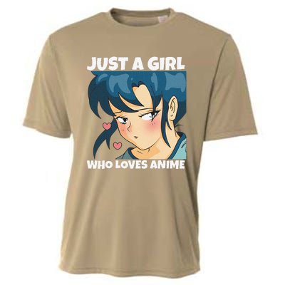 Anime Weeb Merch Forn Girls Just A Girl Who Loves Anime Cooling Performance Crew T-Shirt