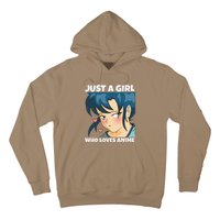 Anime Weeb Merch Forn Girls Just A Girl Who Loves Anime Hoodie