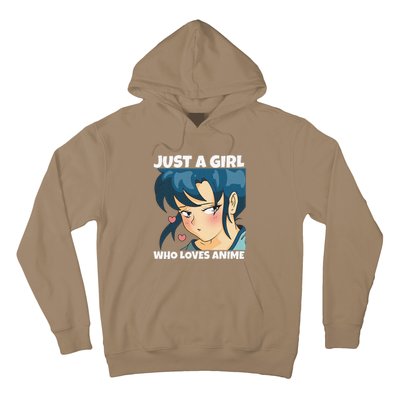 Anime Weeb Merch Forn Girls Just A Girl Who Loves Anime Hoodie