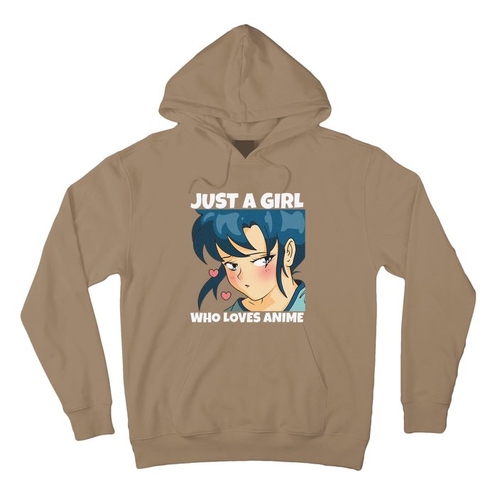 Anime Weeb Merch Forn Girls Just A Girl Who Loves Anime Hoodie