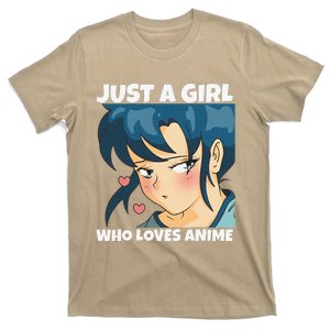 Anime Weeb Merch Forn Girls Just A Girl Who Loves Anime T-Shirt