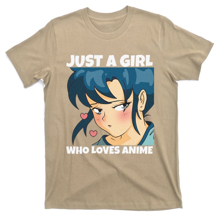 Anime Weeb Merch Forn Girls Just A Girl Who Loves Anime T-Shirt