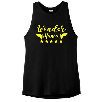 Aneisha Wonder Mama Mom Life Gift For Mothers Meaningful Gift Ladies PosiCharge Tri-Blend Wicking Tank