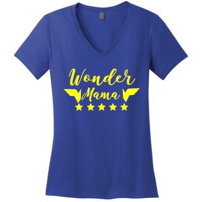 Aneisha Wonder Mama Mom Life Gift For Mothers Meaningful Gift Women's V-Neck T-Shirt