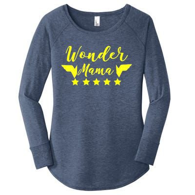 Aneisha Wonder Mama Mom Life Gift For Mothers Meaningful Gift Women's Perfect Tri Tunic Long Sleeve Shirt