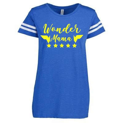 Aneisha Wonder Mama Mom Life Gift For Mothers Meaningful Gift Enza Ladies Jersey Football T-Shirt