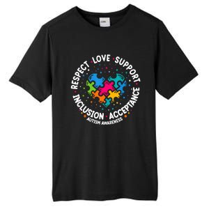 Autism Women Men Respect Love Support Autism Awareness Tall Fusion ChromaSoft Performance T-Shirt