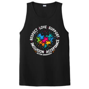 Autism Women Men Respect Love Support Autism Awareness PosiCharge Competitor Tank