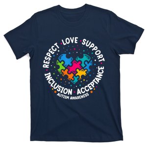 Autism Women Men Respect Love Support Autism Awareness T-Shirt