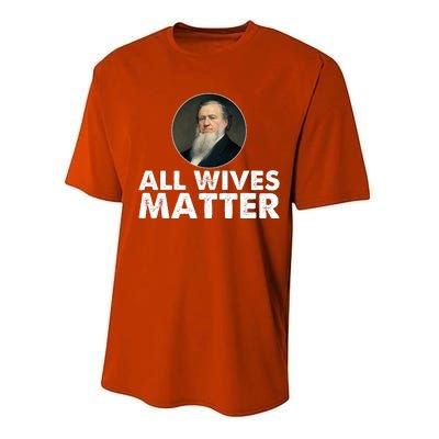 All Wives Matter Joseph Smith Polygamy Ex Mormon Lds Meme Performance Sprint T-Shirt