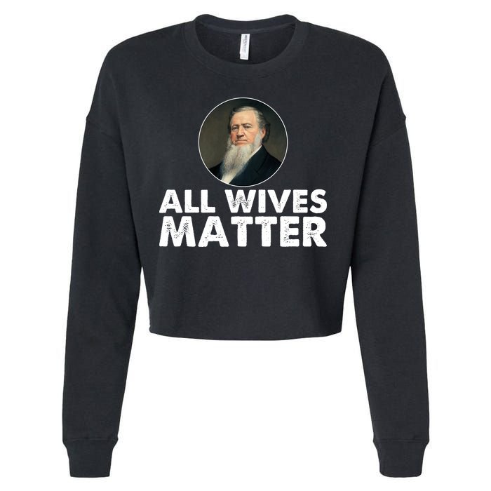 All Wives Matter Joseph Smith Polygamy Ex Mormon Lds Meme Cropped Pullover Crew