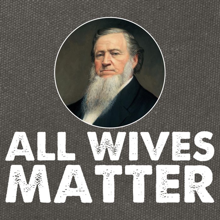 All Wives Matter Joseph Smith Polygamy Ex Mormon Lds Meme Cotton Canvas Backpack
