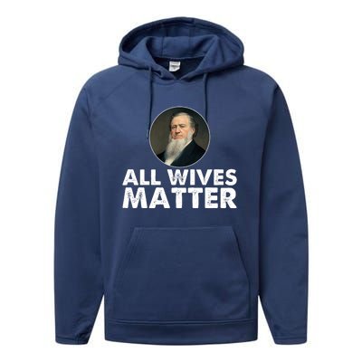 All Wives Matter Joseph Smith Polygamy Ex Mormon Lds Meme Performance Fleece Hoodie