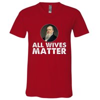 All Wives Matter Joseph Smith Polygamy Ex Mormon Lds Meme V-Neck T-Shirt