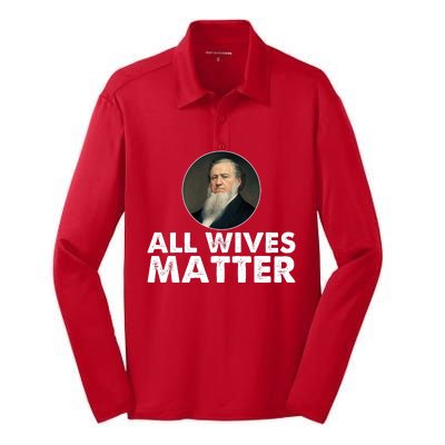 All Wives Matter Joseph Smith Polygamy Ex Mormon Lds Meme Silk Touch Performance Long Sleeve Polo